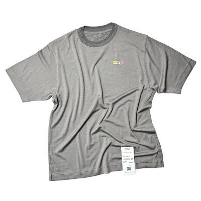 最高の着心地を叶えるメリノウールTシャツ ユニセックス ライトグレー Sサイズ