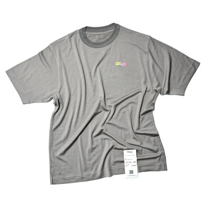 最高の着心地を叶えるメリノウールTシャツ ユニセックス ライトグレー Mサイズ