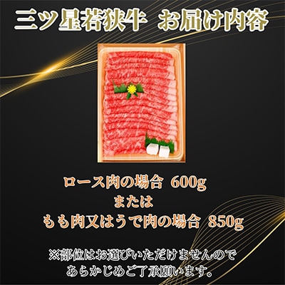 レビューキャンペーン中!　三ツ星若狭牛(すきやき用)
