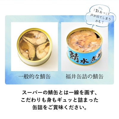 鯖缶詰6缶詰め合わせ A(本醸造醤油仕立て*2・唐辛子入・生姜入・味噌・水煮 各1) 180g×6缶