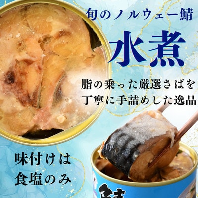 【2ヵ月毎定期便】鯖水煮缶詰　12缶セット(180g×12缶)こだわりも身もギュッと詰めました全3回