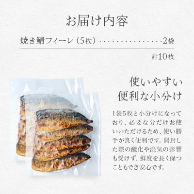 焼き鯖フィーレ(冷凍)10枚
