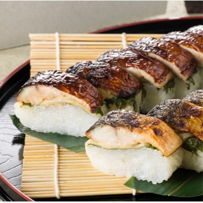 焼き鯖寿司2種食べ比べセット(焼き鯖すし・醤油かおる焼き鯖すし各1本ずつ)若狭伝統醤油漬け 福井小浜