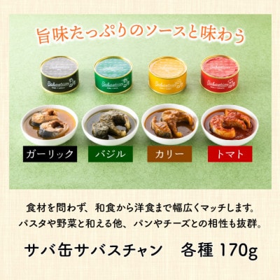 【2ヵ月毎定期便】 福井県小浜市　サバ缶　サバスチャン4缶セット 全3回