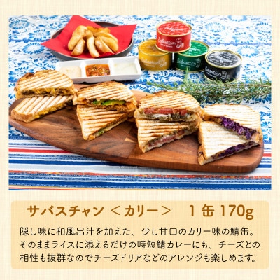 【2ヵ月毎定期便】 福井県小浜市　サバ缶　サバスチャン4缶セット 全6回