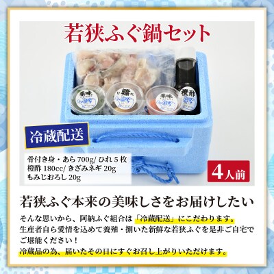【1月上旬以降順次発送】若狭ふぐ鍋セット(4人前)