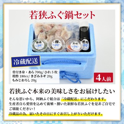 【3月上旬以降順次発送】若狭ふぐ鍋セット(4人前)