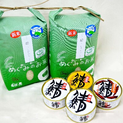 若狭のお米(精米)と鯖の銘品セットB