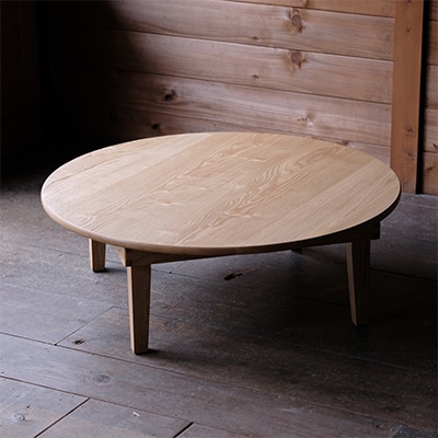 栗のちゃぶ台(折り畳み式)