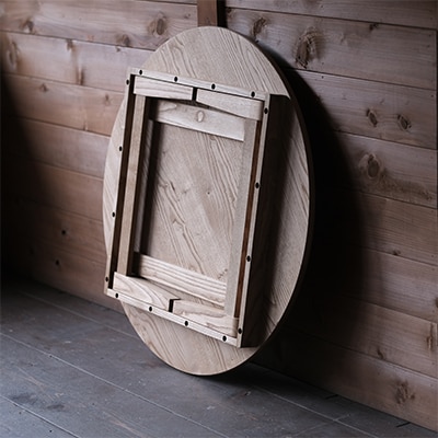 栗のちゃぶ台(折り畳み式)