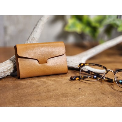 カードケース スリム【ライトブラウン】