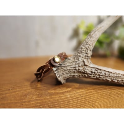 リベットブレスレッド【ブラウン】