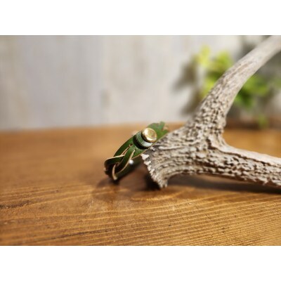 リベットブレスレッド【グリーン】