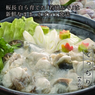 先行受付・年明け[3月以降順次発送]若狭ふぐ鍋セット2人前 若狭塗箸付<期間限定>