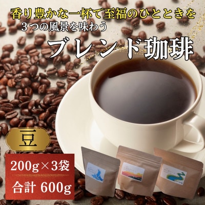 自家焙煎珈琲豆600g 飲み比べ小浜セット(豆)