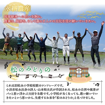 令和6年度産　[農家直送]あきさかり5kg×2袋　福井県小浜市「松のみどりの」