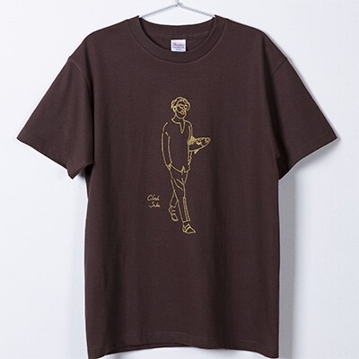 クラッチ鯖 Tシャツ(ブラウン-L)