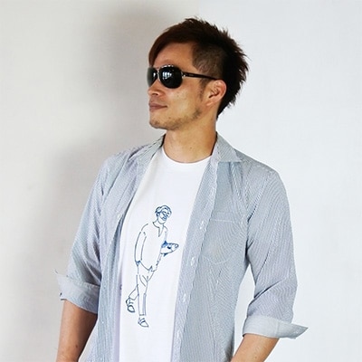 クラッチ鯖　Tシャツ(ホワイト-M)