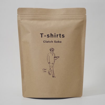 クラッチ鯖　Tシャツ(ホワイト-L)