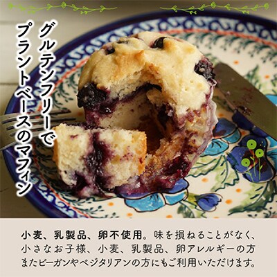 Cafe Seasonsのプラントベース&グルテンフリーブルーベリーマフィン　6個