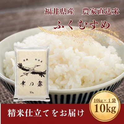 【令和8年産】福井県産ふくむすめ　特別栽培米　精米10kg　11月以降発送　今富の宝