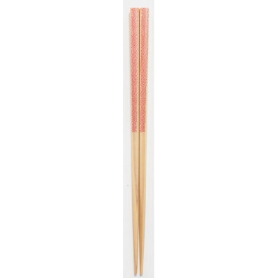 【OEDO -Pink- Samekomon】　　　　(食洗機対応 箸 若狭塗箸 1膳)