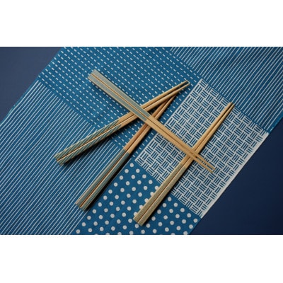 OEDO -Blue- Takijima　　　　　　　　　(食洗機対応 箸 若狭塗箸 1膳)