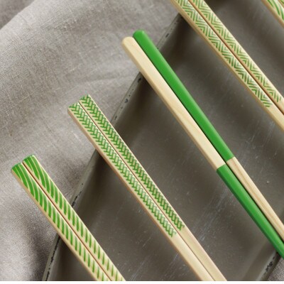OEDO -Green- Nenrin　　　　　　　　　　　　(食洗機対応 箸 若狭塗箸 1膳)