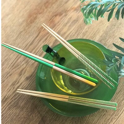 OEDO -Green- Kumiajiro　　　　　　　　　　　(食洗機対応 箸 若狭塗箸 1膳)