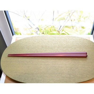 OEDO-SOLID Brown /  Red紙箱入りペアセット (食洗機対応 箸 若狭塗箸 2膳)