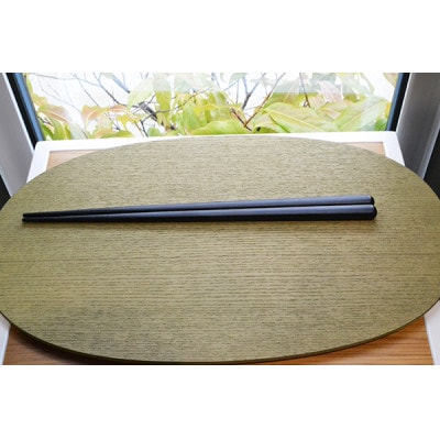 OEDO-SOLID-Black / Brown 紙箱入りペアセット (食洗機対応 若狭塗箸 2膳)