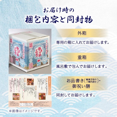 12/22まで寄附受付 <数量限定>新春三段重おせち『海のうす紅三宝』(約4～5人前)さとふる限定