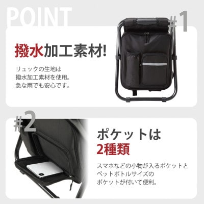 イス型リュック 防災セット(16品)17点 18-1700N