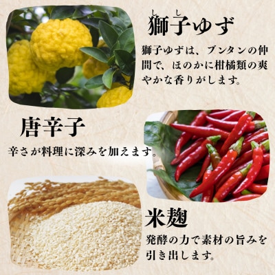 柑なんば(150g×3瓶) ゆず・唐辛子・米麹で作った万能調味料