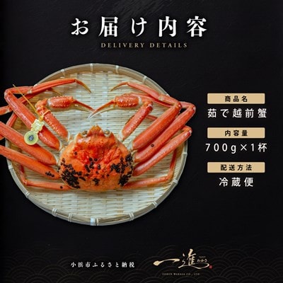 【さとふる限定】越前がに 茹で 700g以上