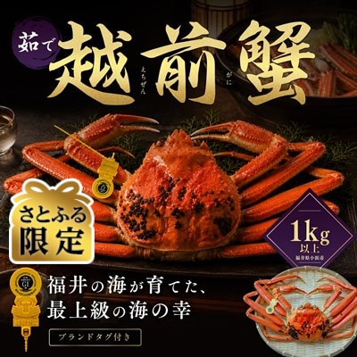 【さとふる限定】越前がに 茹で 1kg以上