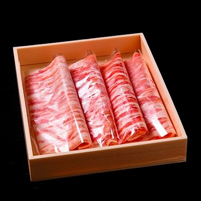 福岡県産 ふくよか豚のしゃぶしゃぶ2種盛 合計800g(豚ロース400g、豚バラしゃぶ400g)