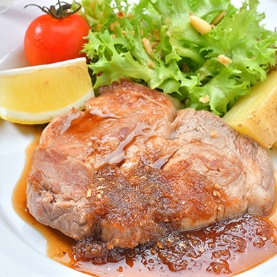 福岡県産 ふくよか豚 焼肉3種盛(骨付きカルビ250g、バラ250g、肩ロース100g×3枚)
