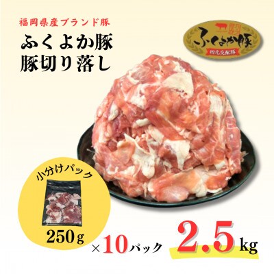 ふくよか豚切り落し2.5kg(250g×10パック)