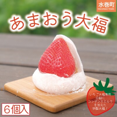 【あまおう農家が作った】おまおう大福　6個入り(水巻町)