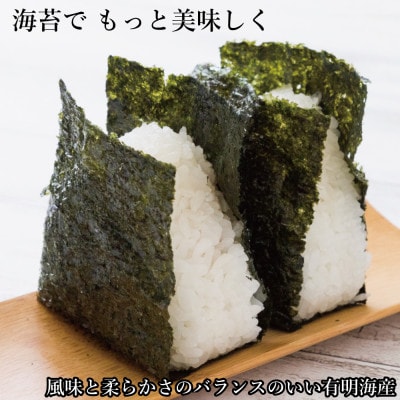 福岡県産有明海苔新海苔　極厚焼海苔10袋セット(水巻町)