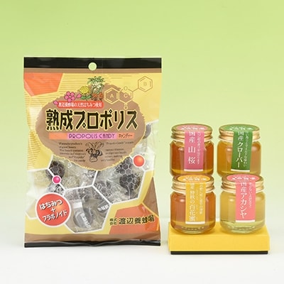 【はちみつセットA】4種のはちみつ各50g入りセット