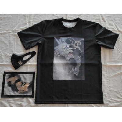 大山忠作グッズ開運「龍(ドラゴン)」3点セット　TシャツLサイズ