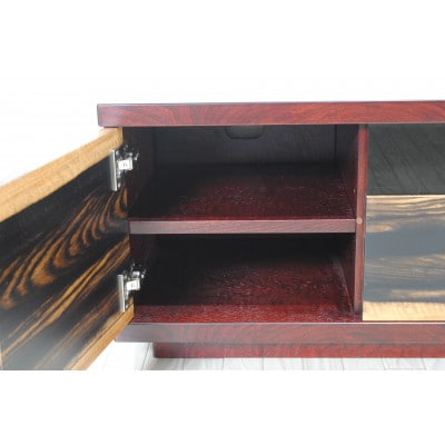 二本松伝統家具　ローボード180　黒柿&欅