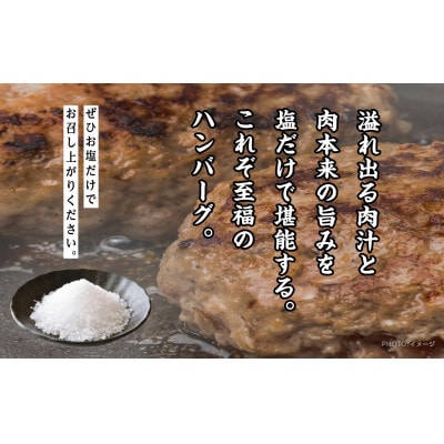 二本松熟成牛 塩で食べる!手ごねハンバーグ 900g(150g×6袋)