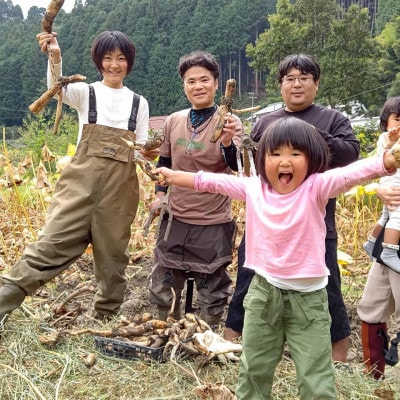 奈良県山添村発、大人2名+子供1名　レンコン掘り体験と贅沢レンコン鍋竹筒ご飯セット
