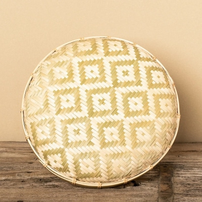 竹製手編みザル(M) [1071]