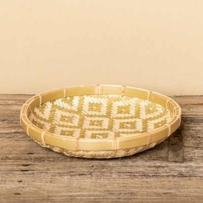 竹製手編みザル(M) [1071]