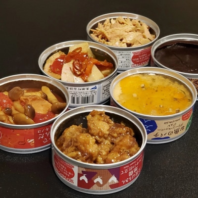 アウトドア & キャンプ に オススメ 缶詰 6缶セット[1572]