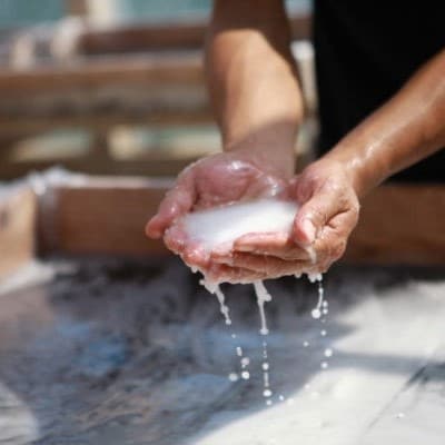 天日海塩 土佐の塩丸 (白丸) 200g×2袋 〔粗い粒〕 [1515]